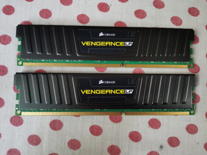 Memorie Corsair Vengeance LP Black 8GB DDR3 1600MHz CL7 Desktop.