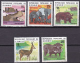 Congo 1976 fauna MI 539-543 MNH ww81, Nestampilat