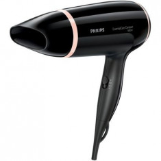 Uscator de par Philips Essential Care BHD004/00, 1800 W, 1 viteza, Negru/Roz foto