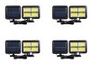 Комплект LED соларни проектори със сензор за движение, 3 режима на светене, 4 бр, IPF