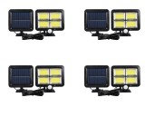 Комплект LED соларни проектори със сензор за движение, 3 режима на светене, 4 бр, IPF