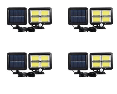 Комплект LED соларни проектори със сензор за движение, 3 режима на светене, 4 бр foto