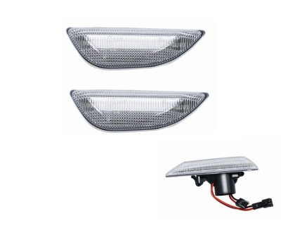 Set lampa semnalizare laterala CHEVROLET TRAX, 01.2013-2019; OPEL MOKKA X, 09.2016-2019; MOKKA, 12.2012-09.2016, LED; transparent; TUNING, foto