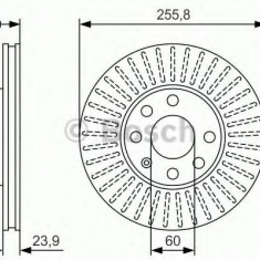 Disc frana OPEL ASTRA G Cabriolet (F67) (2001 - 2005) BOSCH 0 986 479 R76