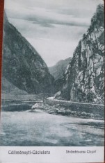 Carte postala, Calimanesti-Caciulata, Stramtoarea Clopot, 1929