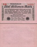 GERMANIA █ bancnota █ 5000000 █ 5.000.000 Mark █ 1923 █ P-105 █ UNC █ necirculata