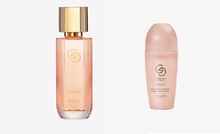 Apa de parfum Giordani Gold Woman, 50 ml + deodorant roll-on antiperspirant, 50 ml - Oriflame