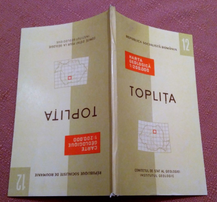 Toplita. Nota explicativa Institutul Geologic, 1968 - Nu contine harta geologica