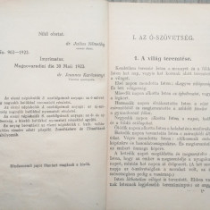 KIS BIBLIA , 1923, ORADEA