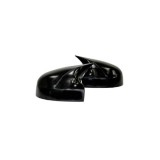 Capace oglinda tip Batman pentru Dacia Sandero 2009-2020, Negru Lucios (Set 2)