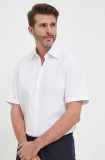 BOSS cămașă din bumbac ORANGE bărbați, culoarea alb, cu guler clasic, regular 50489351, Boss Orange