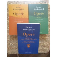 Soren Kierkegaard, Opere, 3 volume