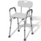 Gossi scaun pentru dus, alb, aluminiu