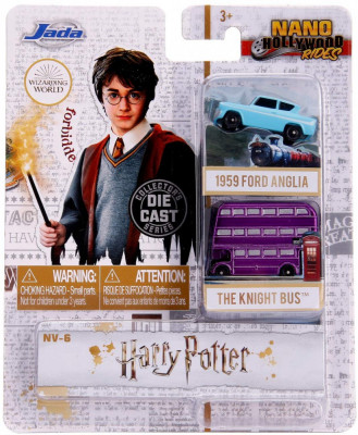 HARRY POTTER2 SET 2 MASINUTE THE KNIGHT BUS SI FORD ANGLIA 1959 SuperHeroes ToysZone foto