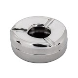 Scrumiera din metal, Argintie, 11.5x4.5 cm, ATU-082209, Oem