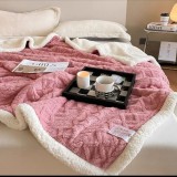 PATURĂ TRICOT CU BLĂNIȚĂ &ndash; ROZ