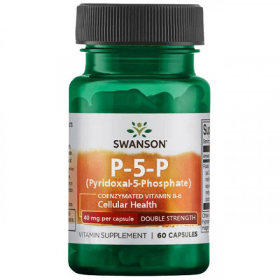 P-5-P Pyridoxal-5-Phosphate Coenzymated Vitamin B6 60 capsule Swanson foto