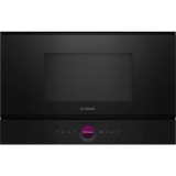 Cuptor cu microunde incorporabil Bosch BFR7221B1, 21 l, 900 W, Autocuratare hidrolitica, 20 functii , Negru