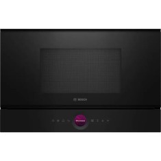 Cuptor cu microunde incorporabil Bosch BFR7221B1, 21 l, 900 W, Autocuratare hidrolitica, 20 functii , Negru