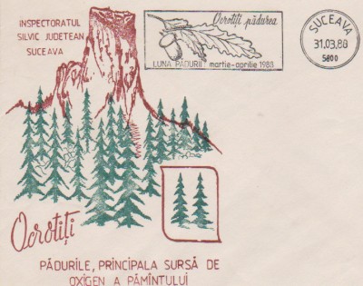3 FDC LUNA PADURII SUCEAVA 1988 foto