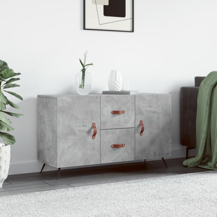 vidaXL Dulap, gri beton, 100x36x60 cm, lemn compozit 828144