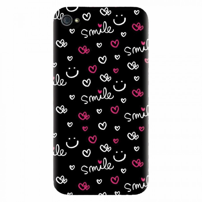 Husa silicon pentru Apple Iphone 4 / 4S, Smile 101