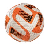 Minge fotbal material PVC piele ecologica, diametru 23 cm, marime normala de joc, pentru teren fotbal de iarba sau sintetic, model Orange