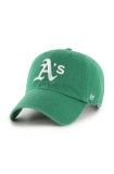47 brand șapcă de baseball din bumbac MLB Oakland Athletics culoarea verde, cu imprimeu, B-NLRGW18GWS-KYA