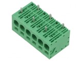 Regletă Conexiuni PCB Unghi 90&deg; 7,5mm 6 Piste 40A