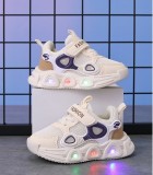 Adidasi ivoire cu luminite - Panda eyes (Marime Disponibila: Marimea 22)