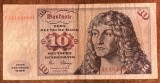 B11 30 - Bancnota foarte veche - Germania - 10 marc1 - 1980