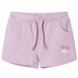 Pantaloni pentru copii cu snur, lila combinat, 128 GartenMobel Dekor, vidaXL