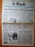 Ziarul francez &quot;le monde&quot; 25 decembrie 1989-articol si foto revolutia romana
