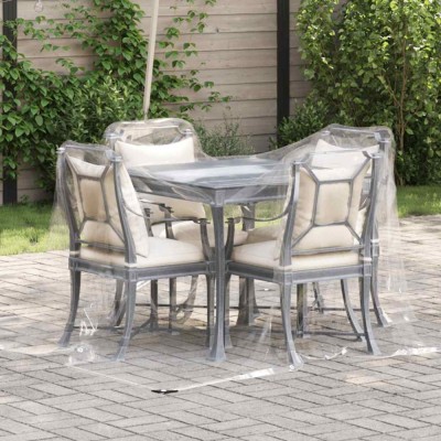 vidaXL Prelata transparenta cu ochiuri 2x3 m PVC foto
