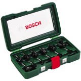 Bosch 2607019466 - Set cutite frezat tija 8 mm ambalaj plastic 12 bucati