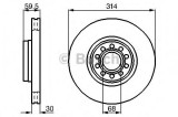 Disc frana AUDI A6 (4A, C4) (1994 - 1997) BOSCH 0 986 478 617