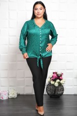 Bluza eleganta Roma verde - 58Marimea