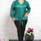 Bluza eleganta Roma verde - 56Marimea