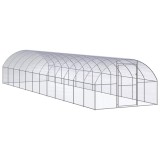Cumpara ieftin Cotet de gaini pentru exterior, 3x12x2 m, otel zincat