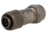 Conector circular tată 5 pini IP67, WEIPU ST1210/P5, 5A, 180V