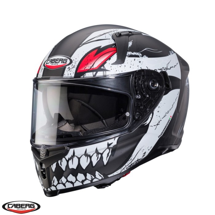 Casca integrala pentru scuter - motocicleta Caberg model Avalon X SV Punk K8 gri/alb/rosu mat Pinlock ready S (55/56cm)