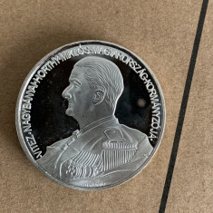 medalie comemorativa Horthy Miklos placata argint 39 mm