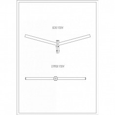 Brat Dublu Drept 180° 1.5M