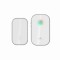 Sonerie fara fir si fara baterie 1 transmitator - comutator cinetic (1 buton) si 1 receptor alb ( 1 sonerie) la priza , IP44