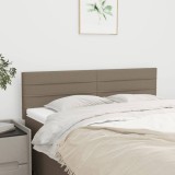 Cumpara ieftin Tăblii de pat, 2 buc., gri taupe, 72x5x78/88 cm, textil