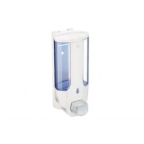 Dozator de sapun Axentia, montare pe perete, plastic, 380 ml, alb, 8 x 19 x 9.5 cm - RESIGILAT