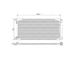 Condensator AC Toyota Auris, 05.2015-12.2018 Motor 1.2 Turbo Benzina Aluminiu/Aluminiu Brazat, 699x333x12, Cu Uscator Si Filtru Integrat, iesire : 10