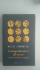 {Conceptul modern de poezie} - Matei Calinescu foto