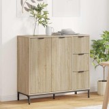 VidaXL Bufet cu sertar Stejar sonoma 89.5 x 33 x 82 cm Lemn compozit