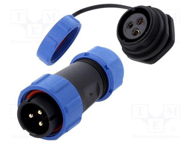 Conector circular tată-mamă 3 pini IP67 500V lipire CONNFLY